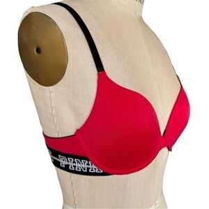 PINK Victoria's Secret Red Seamless Bra